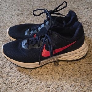 Womens NIKE Athletic Sneakers Navy Blue Size 8